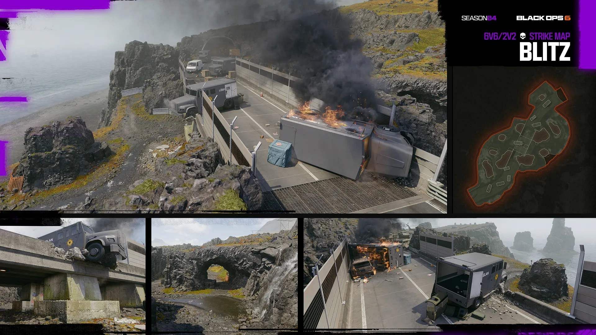 A still of the Blitz map in Black Ops 6 Season 4 (Image via Activision)